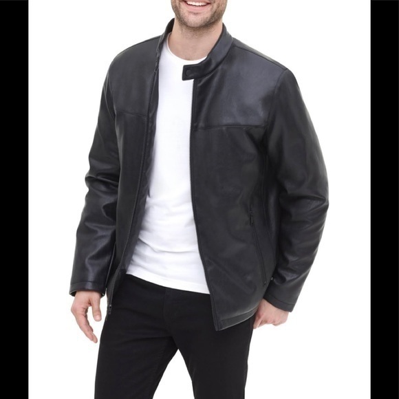 Dkny Other - NWT DKNY Faux Leather Stand Collar Jacket